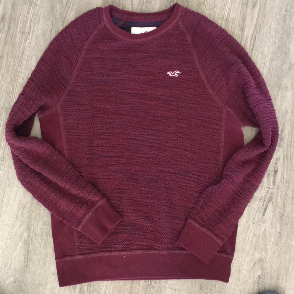 Hollister Red knit sweater size Medium